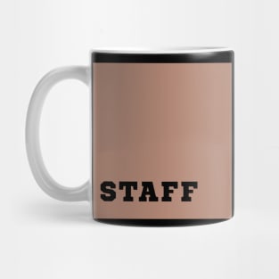 Vintage STAFF Novelty Fashion Mug